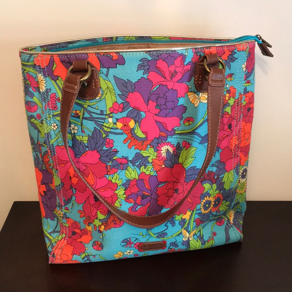 EUC Sakroots Colorful Floral Tote